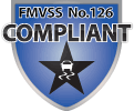 FMVSS No.126 Compliant Badge